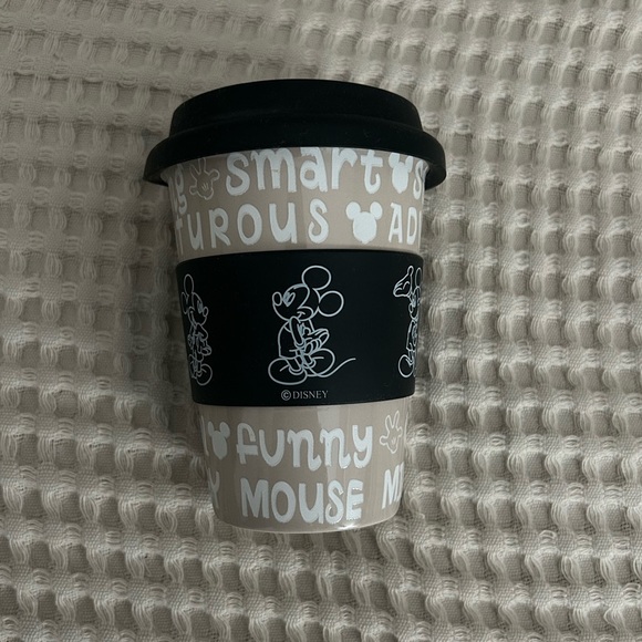 Disney World Disney Parks Mickey Mouse Coffee Cup To Go Mug Ceramic Tea - Picture 3 of 5